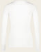 T-shirt con collo a R, facile da indossare, cotone organico | Bianco