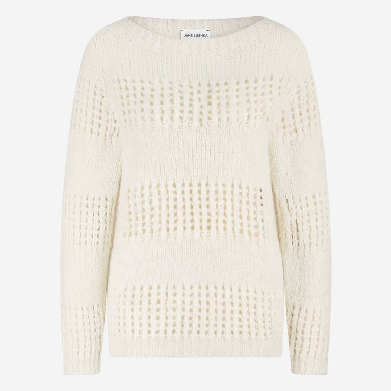 Shiny Pullover 1034 | Off White