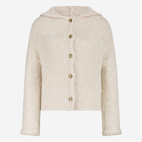 Hoody boucle cardigan 1086 | Off White