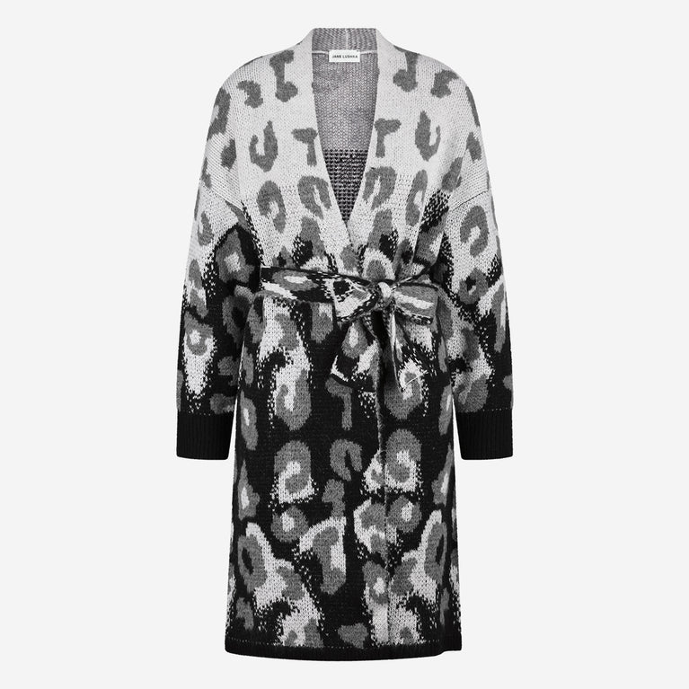 Animal print Cardigan 1138 | Black