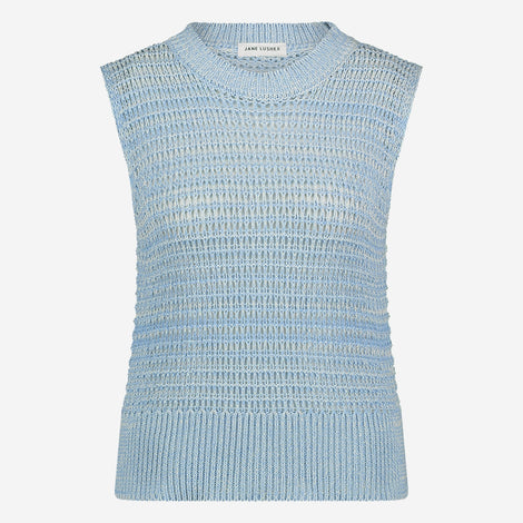 Multi colours cotton top 25020 | Blue Melange