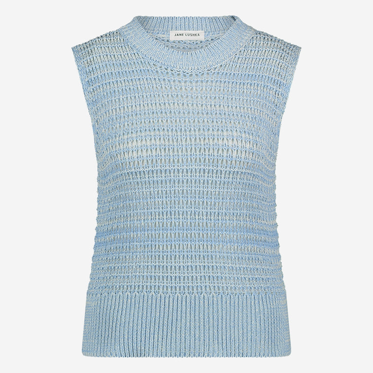 Multi colours cotton top 25020 | Blue Melange