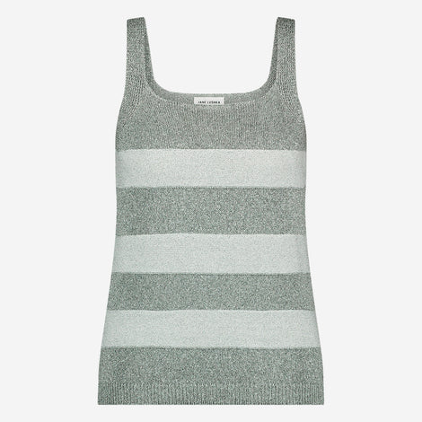 Lurex shiny line top 25053 | Silver Shiny