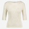 Openwork top with sequins 9040 | Off White