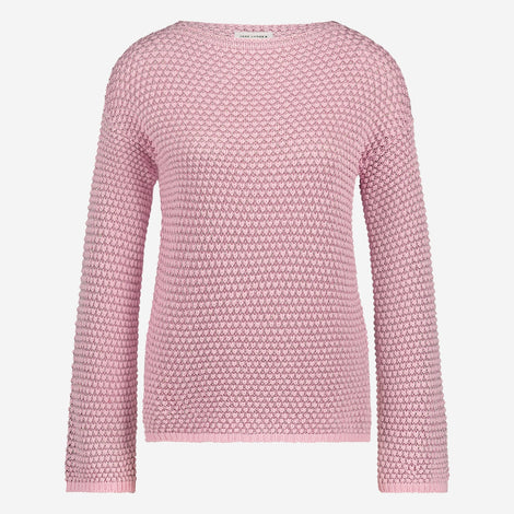 Cotton viscose blend pullover 9050 | Rose