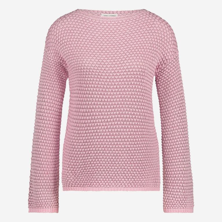 Cotton viscose blend pullover 9050 | Rose