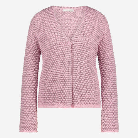 Cotton viscose blend cardigan 9052 | Rose