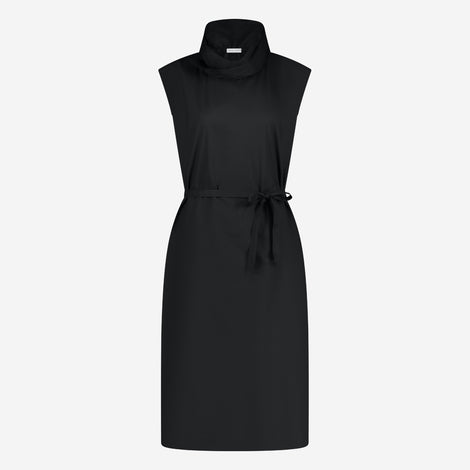 Dress poplin cotton blend | Black