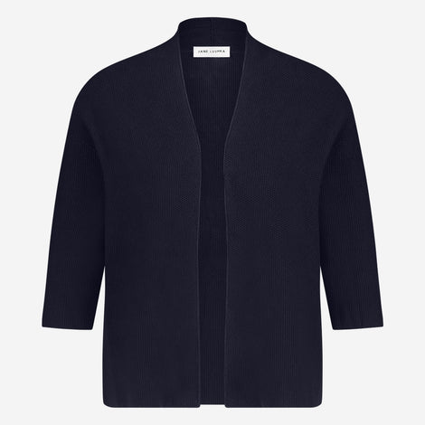 Seamless cotton cardigan 394 | Blue