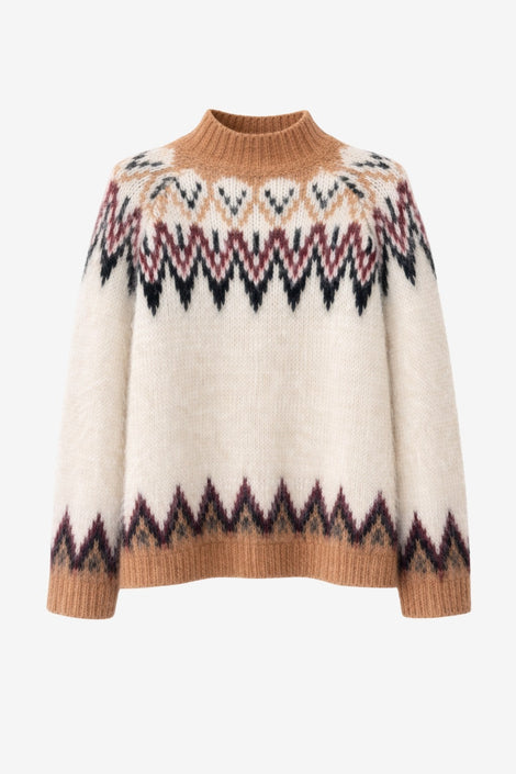 Brushed winter pullover H26001 | Off White
