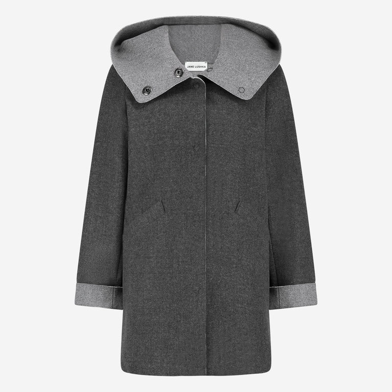 Irlanda hoody winter jacket | Dark Grey