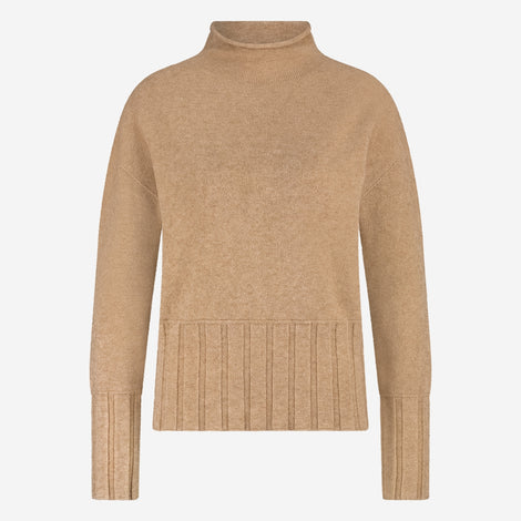 Pullover viscose NB2275 | Beige Melange