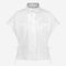 Paola polplin jacket blouse | White