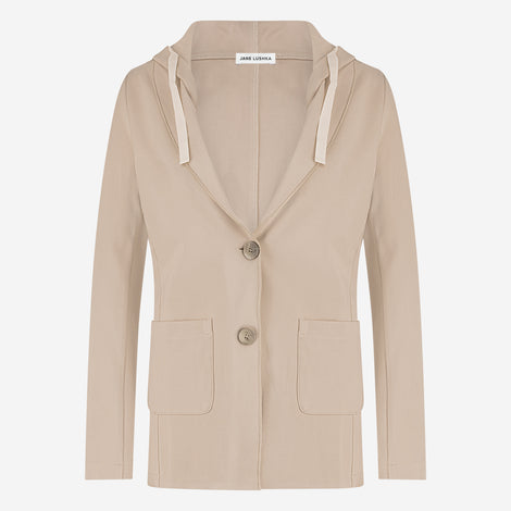 Emy hoody blazer | Beige