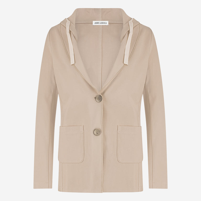 Emy hoody blazer | Beige