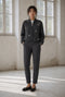 Urbino viscose blend pants | Black Melange