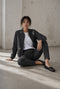 Bernino viscose bomber jacket | Black Melange