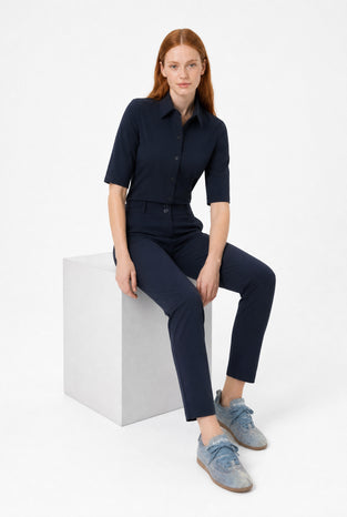Blusa Betty easy wear Maglia Tecnica | Blu