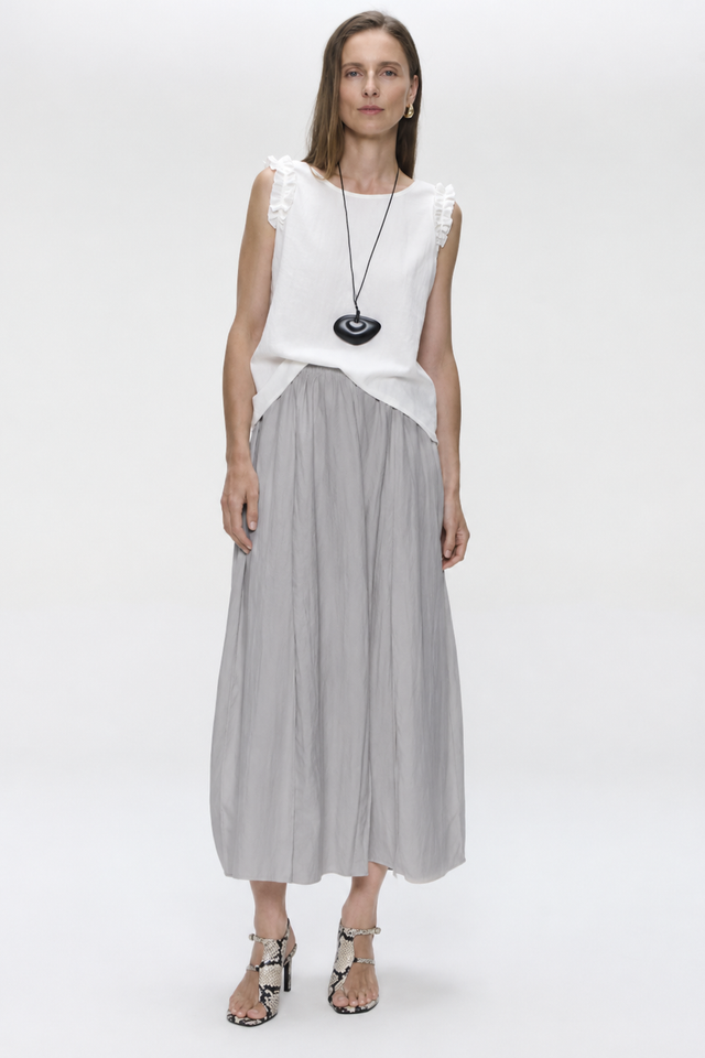 Mariko viscose skirt Mariko viscose skirt | Grey
