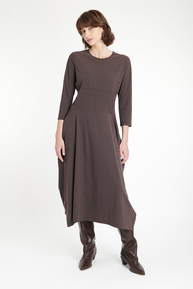 Denise dress technical jersey Denise dress technical jersey | Brown