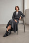 Dina viscose double blouse | Anthracite