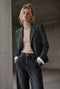 Eleni viscose basic blazer | Melange