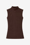 Gaby structure high neck top | Brown