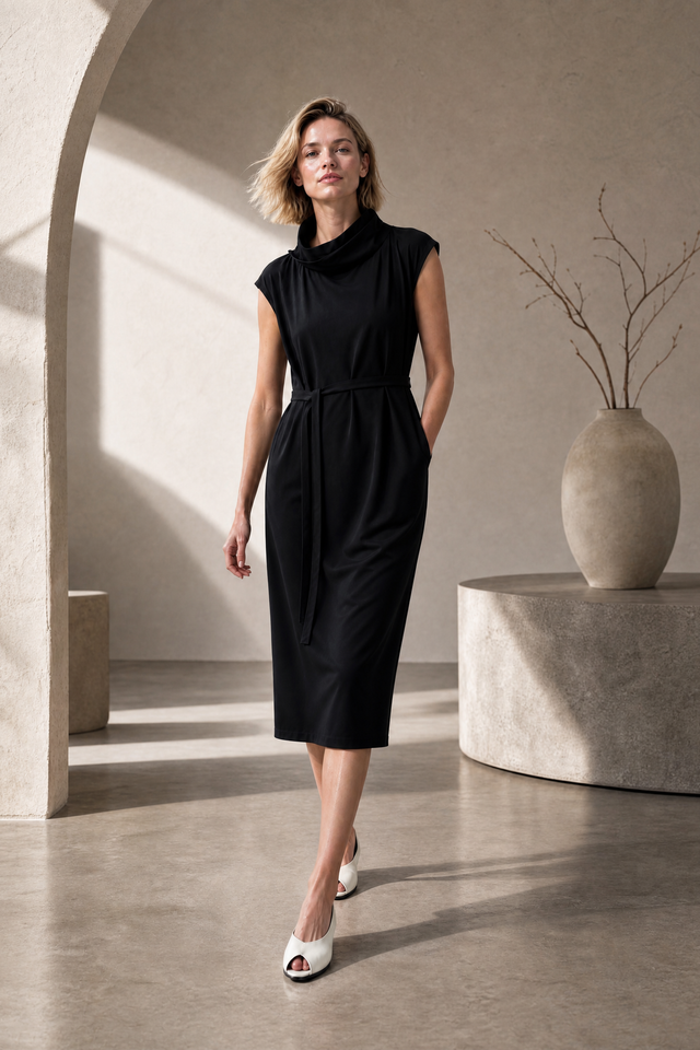 Liane dress technical jersey Liane dress technical jersey | Black