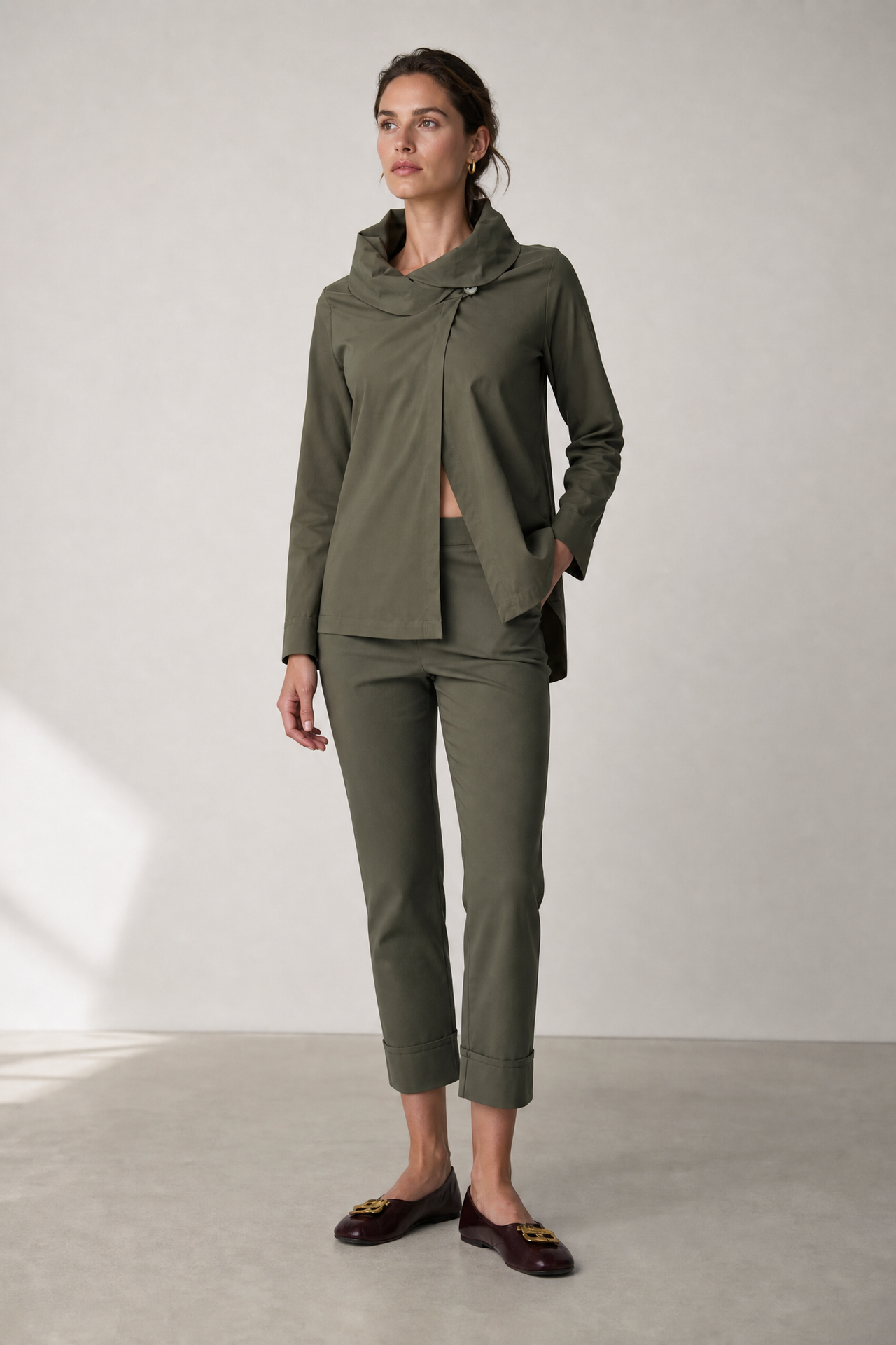 Biagio bengalina pants Biagio bengalina pants | Army