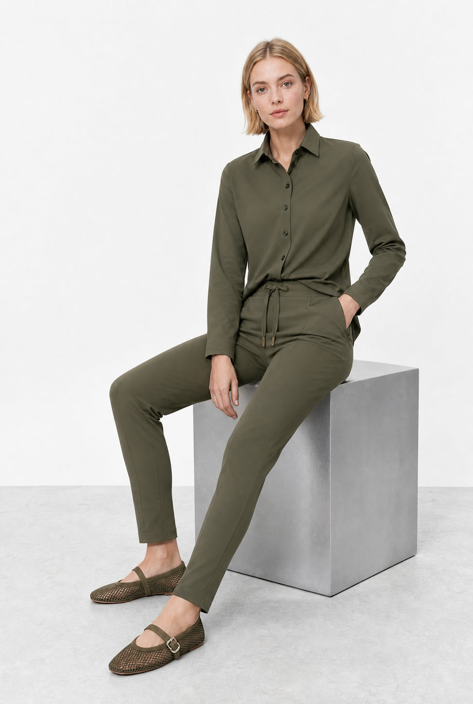Blusa Betty easy wear Maglia Tecnica Blusa Betty easy wear Maglia Tecnica | Esercito