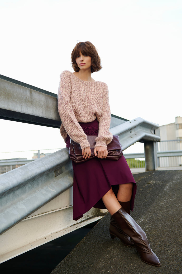 Pullover melange H23376 | Pink