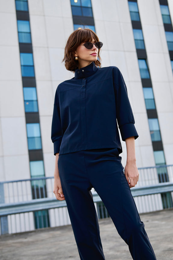 Angelika top technical jersey | Blue