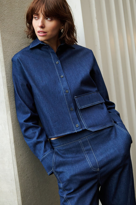 Anda denim pants | Blue denim