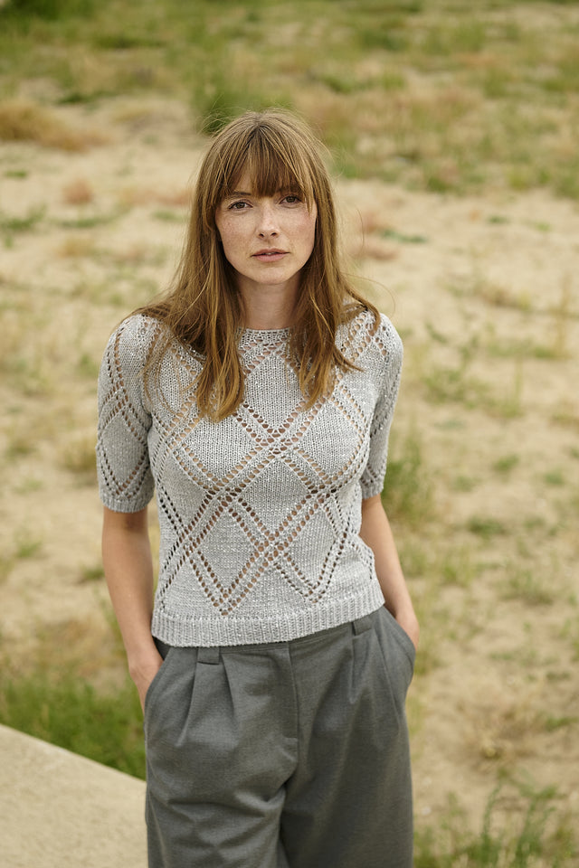 Openwork top with sequins 9040 Openwork top with sequins 9040 | Silver