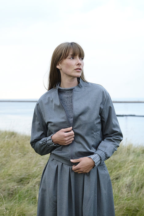 Sharon viscose jacket | Dark Grey