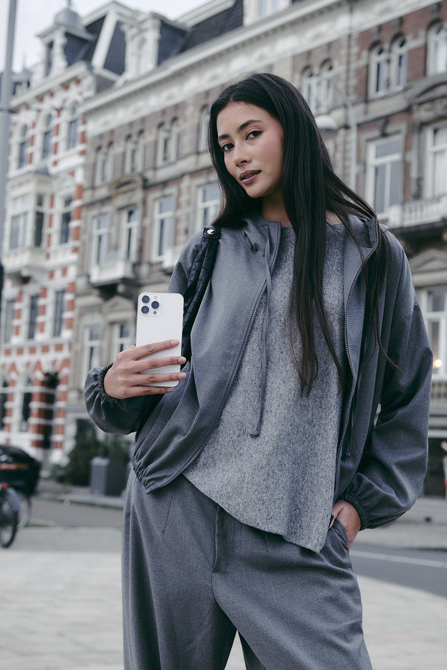 Pullover Cashmere blend 2482 Pullover Cashmere blend 2482 | Dark Grey Melange
