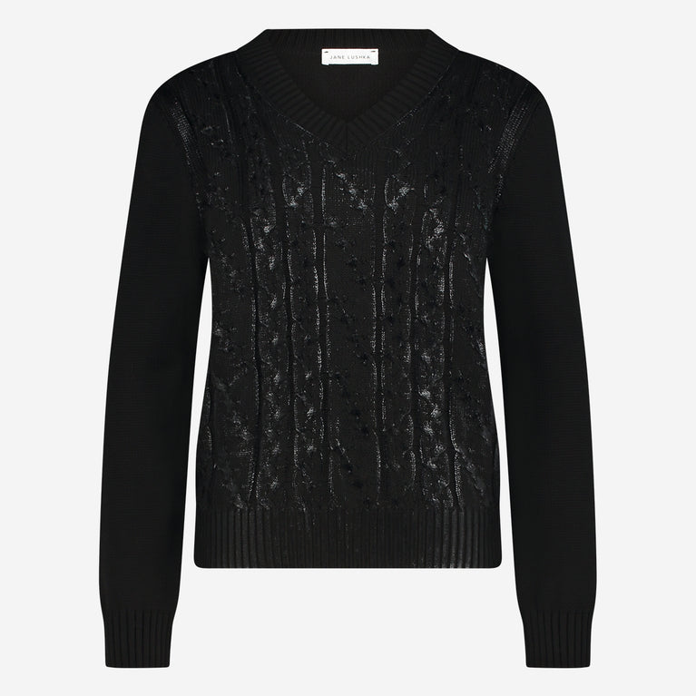 Print Pullover | Black