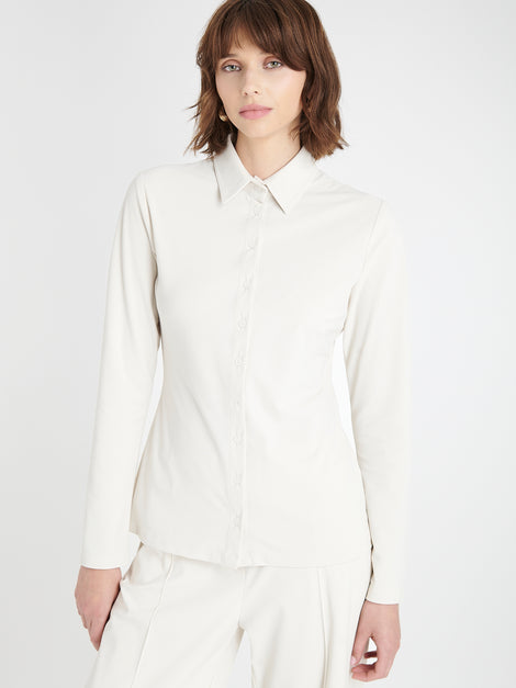 Kikkie blouse brush tech jersey | Off White