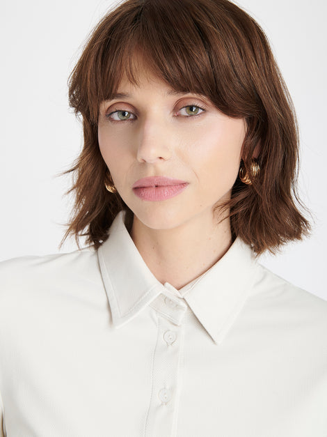 Kikkie blouse brush tech jersey | Off White