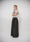 Sof pleated wide-leg cotton pants | Dark Grey