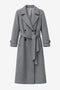 Long alveare coat 61633 | Grigio medio