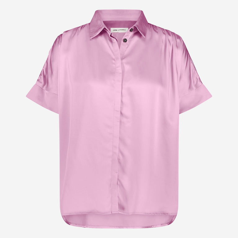 Romy rayon viscose blouse | Pink