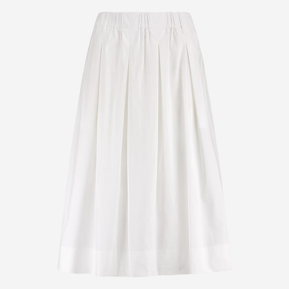 Timy poplin skirt | White