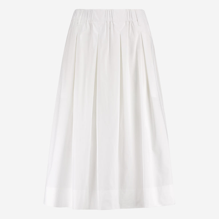 Timy poplin skirt | White