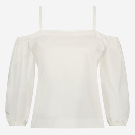 Samira cotton mix top | White
