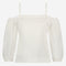 Samira cotton mix top | White
