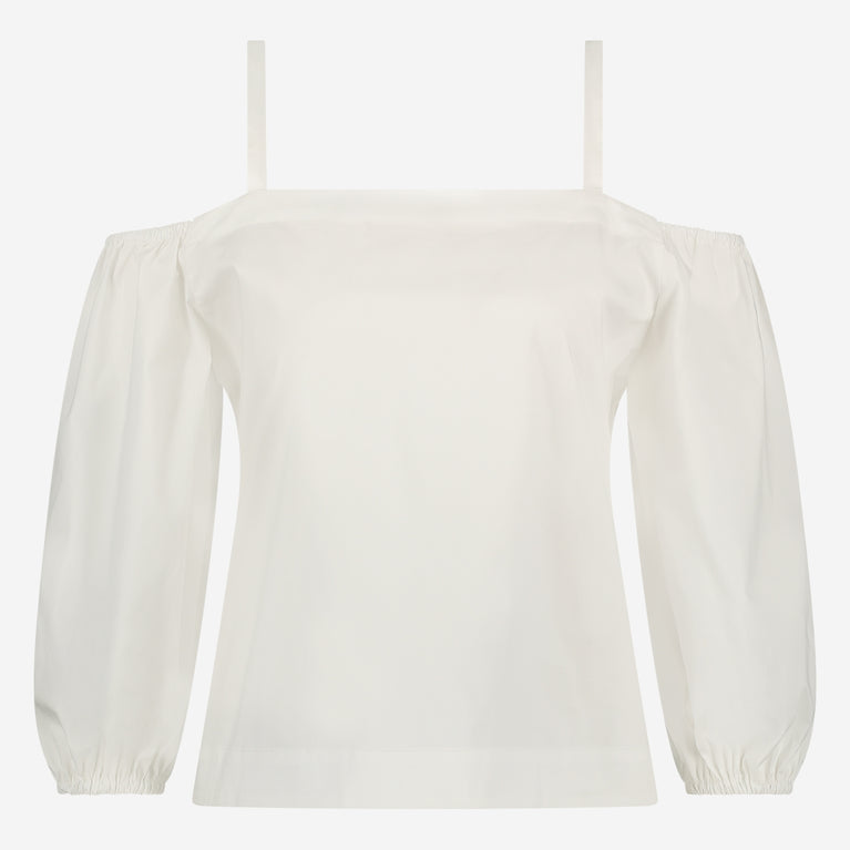 Samira cotton mix top | White