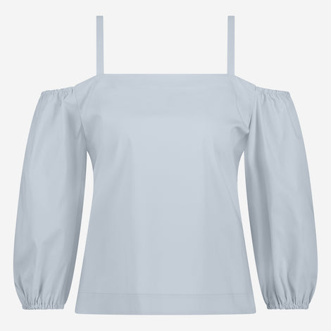 Samira cotton mix top | Light Blue