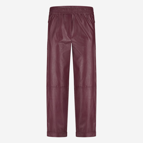 Daphne eco leather pants | Bordo