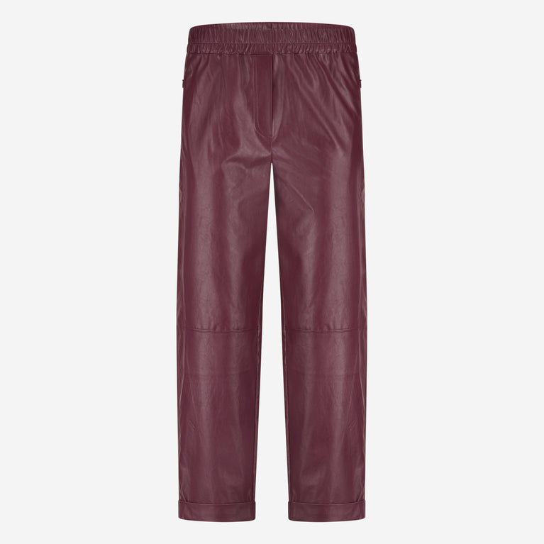 Daphne eco leather pants | Bordo